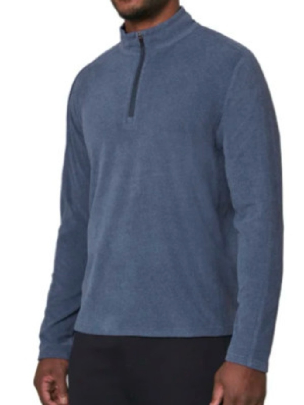 NEW Men’s Mondetta Stretch Navy Quarter-Zip Midweight Pullover XXL